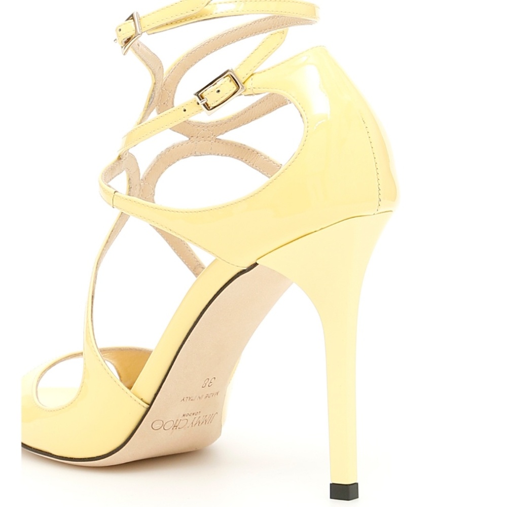 SOLD🎈$775🎉JIMMY CHOO❤️Lang❤️Sandals 37.5/7 - Picture 1 of 8